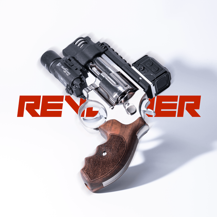 Revanchist Airsoft 3D Print RMR Optic Mount and Compensator Set for ARES S&W 686 2inch Revolver - Bang Bang Airsoft