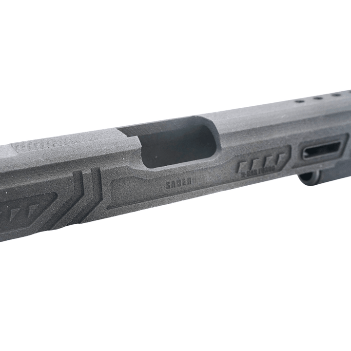Revanchist Airsoft 3DP 7" Lim Style Open Slide Kit "Saber Cat" for Hicapa GBB - Black - Bang Bang Airsoft