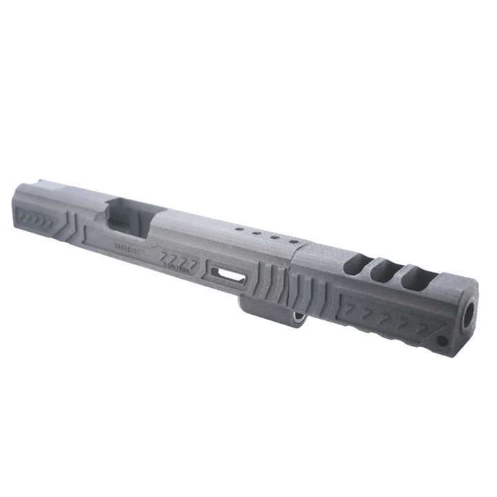 Revanchist Airsoft 3DP 7" Lim Style Open Slide Kit "Saber Cat" for Hicapa GBB - Black - Bang Bang Airsoft