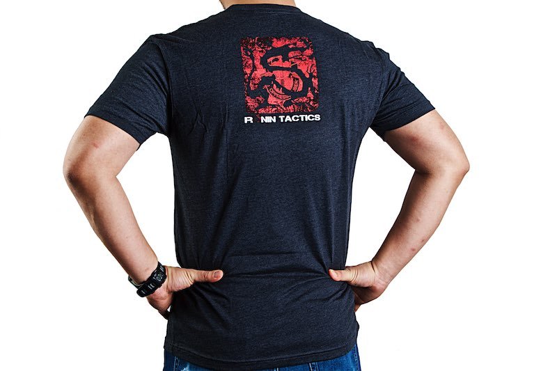 Ronin Tactics 'Vintage' T-Shirt (Charcoal, L Size) - Bang Bang Airsoft