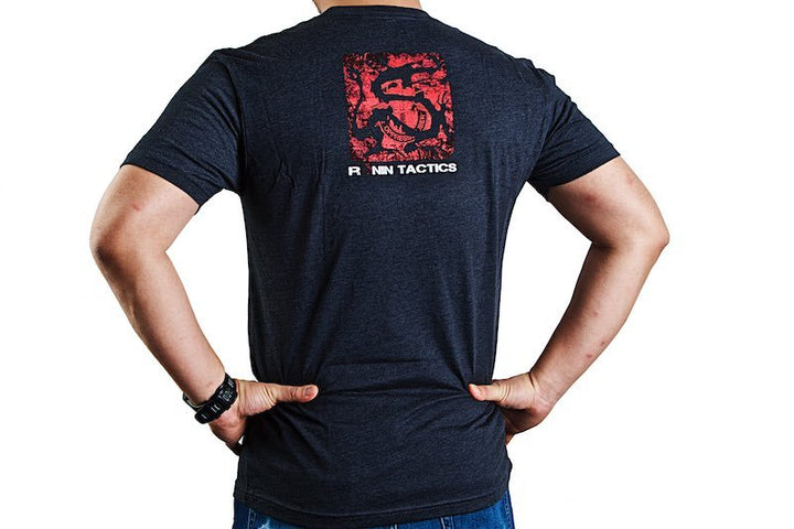 Ronin Tactics 'Vintage' T-Shirt (Charcoal, L Size) - Bang Bang Airsoft