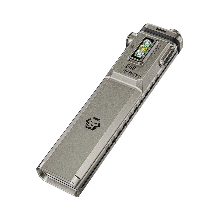 Rovyvon Angel Eyes E40 Titanium Flat EDC Flashlight - Bang Bang Airsoft