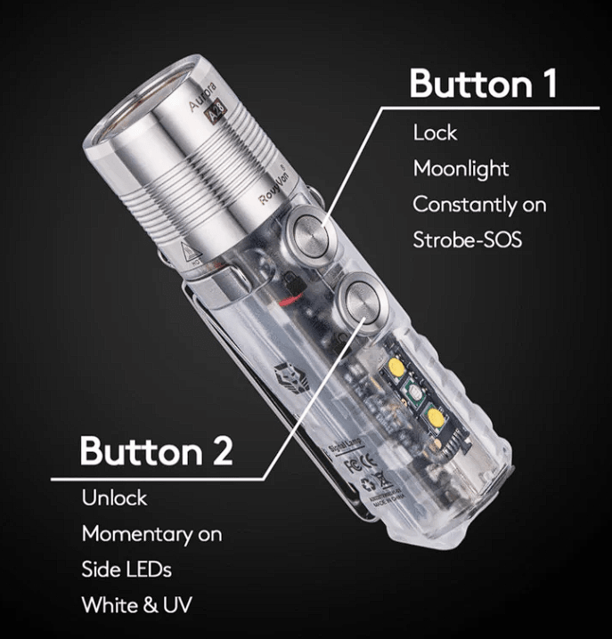 Rovyvon Aurora A28 (G2) EDC Flashlight - Bang Bang Airsoft