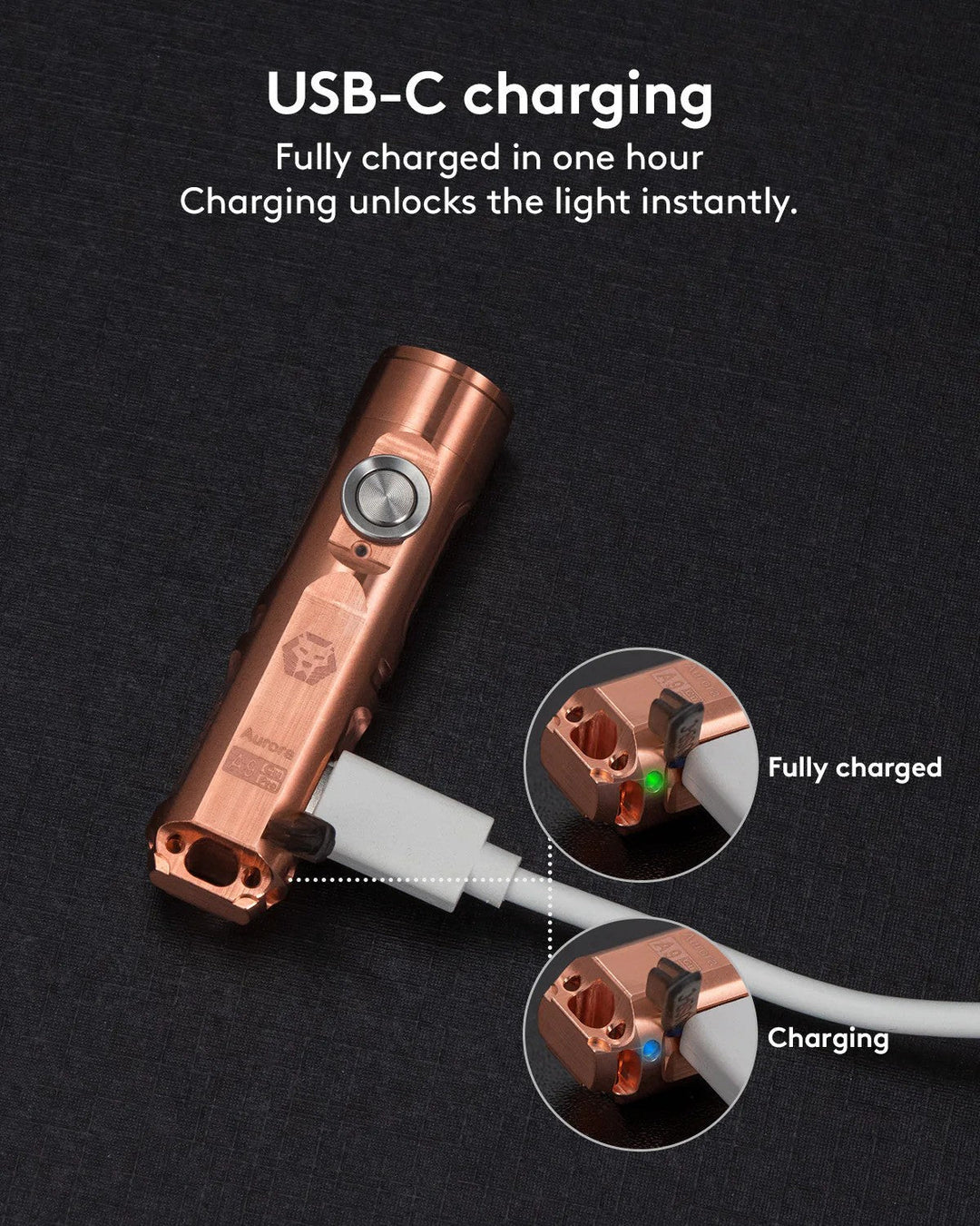 Rovyvon Aurora A9 Pro (G4) EDC Copper Keychain Flashlight - Bang Bang Airsoft
