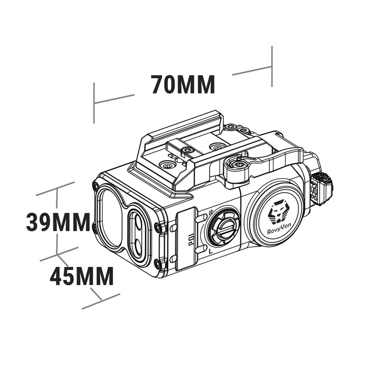RovyVon GL5 Pro 4 - IN - 1 400 Lumens Rail - mounted Light - Bang Bang Airsoft