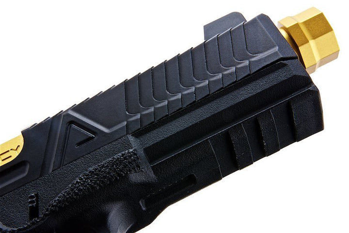 RWA Agency Arms EXA GBB Airsoft Pistol (CNC Aluminum Gold Barrel w/ RMR Mount Plate) - Bang Bang Airsoft
