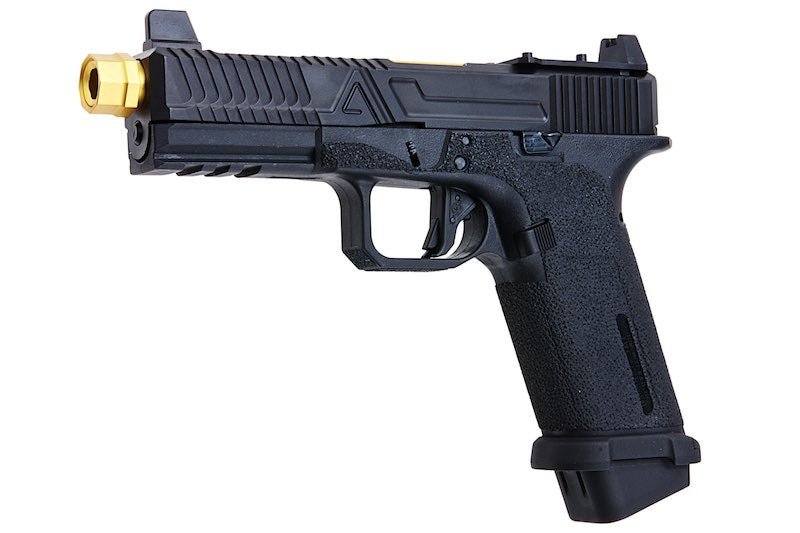 RWA Agency Arms EXA GBB Airsoft Pistol (CNC Aluminum Gold Barrel w/ RMR Mount Plate) - Bang Bang Airsoft