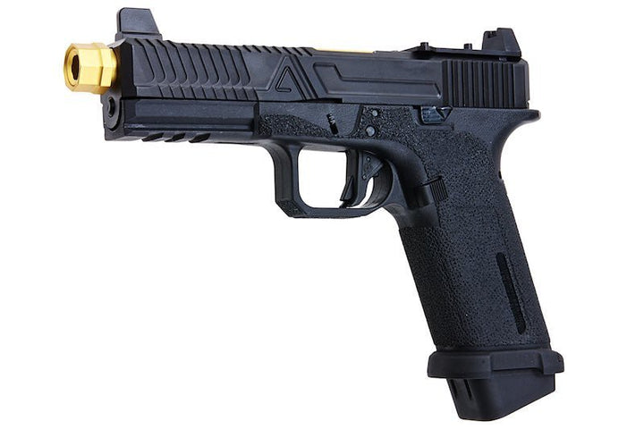 RWA Agency Arms EXA GBB Airsoft Pistol (CNC Aluminum Gold Barrel w/ RMR Mount Plate) - Bang Bang Airsoft
