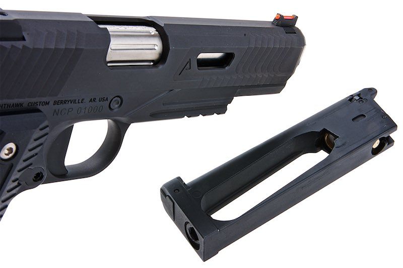 RWA NIGHTHAWK CUSTOM AGENT 2 CO2 AIRSOFT PISTOL - BLACK (STEEL VERSION) - Bang Bang Airsoft