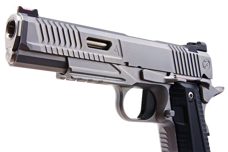 RWA NIGHTHAWK CUSTOM AGENT 2 CO2 AIRSOFT PISTOL - STAINLESS STEEL VERSION - Bang Bang Airsoft