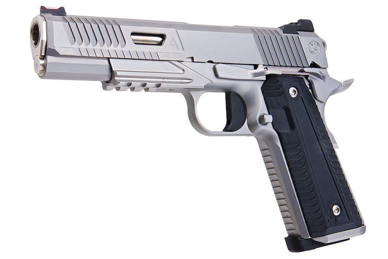 RWA NIGHTHAWK CUSTOM AGENT 2 CO2 AIRSOFT PISTOL - STAINLESS STEEL VERSION - Bang Bang Airsoft