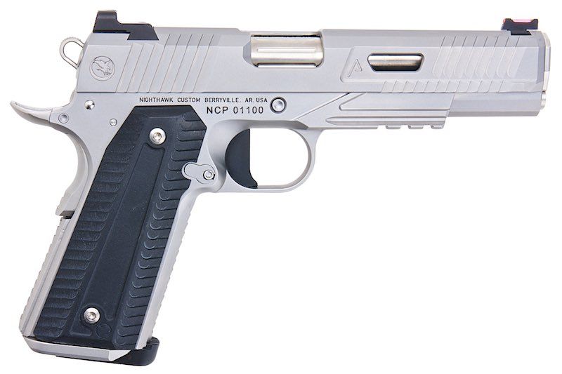 RWA NIGHTHAWK CUSTOM AGENT 2 CO2 AIRSOFT PISTOL - STAINLESS STEEL VERSION - Bang Bang Airsoft