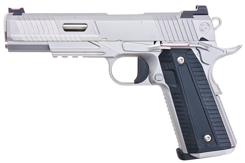 RWA NIGHTHAWK CUSTOM AGENT 2 CO2 AIRSOFT PISTOL - STAINLESS STEEL VERSION - Bang Bang Airsoft