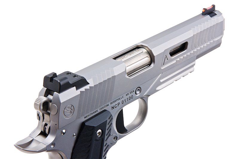 RWA NIGHTHAWK CUSTOM AGENT 2 CO2 AIRSOFT PISTOL - STAINLESS STEEL VERSION - Bang Bang Airsoft