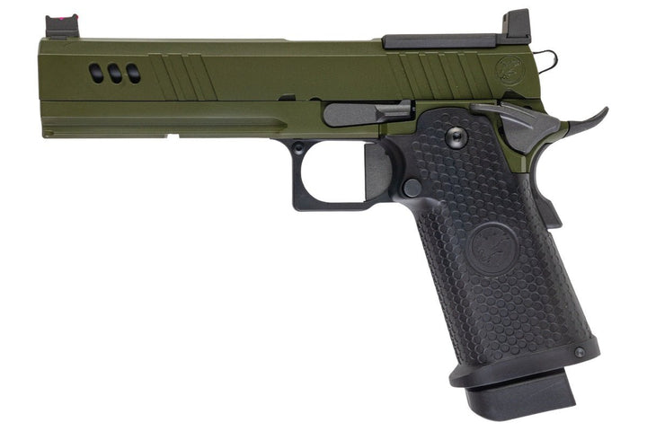 RWA Nighthawk Custom BDS9 OD Green GBB Airsoft Pistol - Bang Bang Airsoft