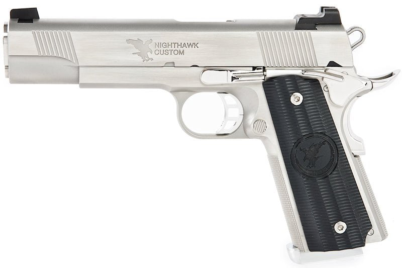 RWA Nighthawk Custom GRP Stainless Steel CO2 Airsoft Pistol - Limited Edition - Bang Bang Airsoft