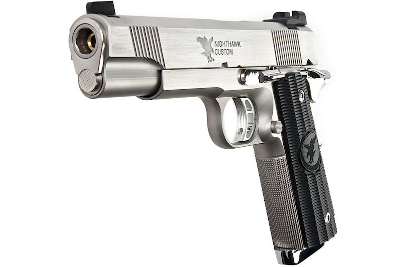 RWA Nighthawk Custom GRP Stainless Steel CO2 Airsoft Pistol - Limited Edition - Bang Bang Airsoft