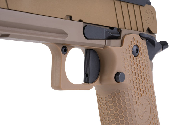 RWA Nighthawk Custom Sand Hawk Airsoft GBB Pistol - Bang Bang Airsoft