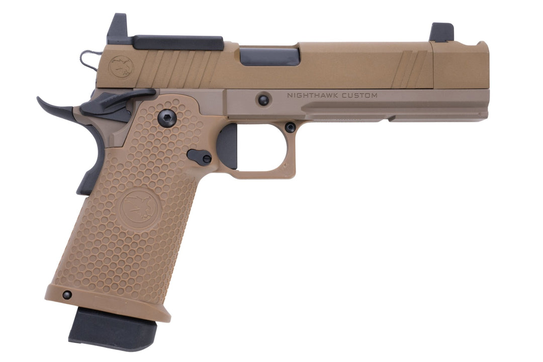 RWA Nighthawk Custom Sand Hawk Airsoft GBB Pistol - Bang Bang Airsoft