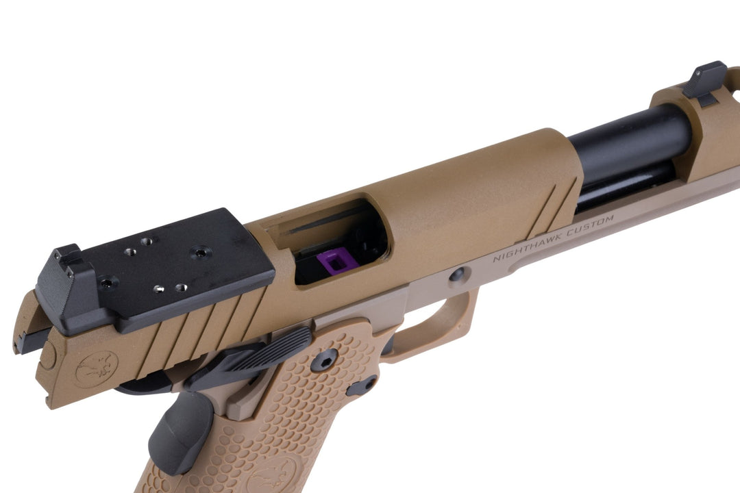 RWA Nighthawk Custom Sand Hawk Airsoft GBB Pistol - Bang Bang Airsoft