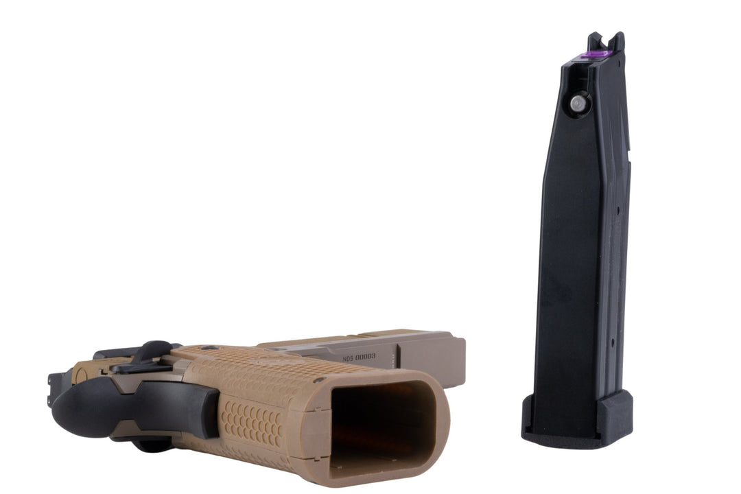 RWA Nighthawk Custom Sand Hawk Airsoft GBB Pistol - Bang Bang Airsoft