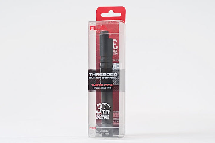 RWA Threaded Outer Barrel w Thread Cover for RWA KWC Cybergun Elite Force Airsoft Co2 1911 (14mm CCW) - Bang Bang Airsoft
