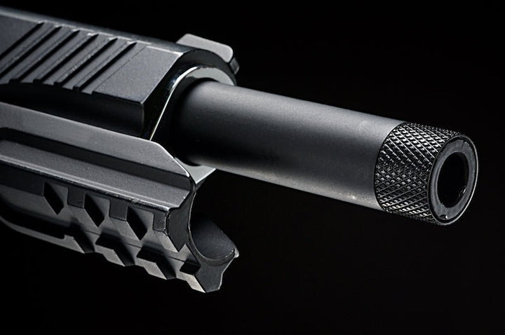 RWA Threaded Outer Barrel w Thread Cover for RWA KWC Cybergun Elite Force Airsoft Co2 1911 (14mm CCW) - Bang Bang Airsoft