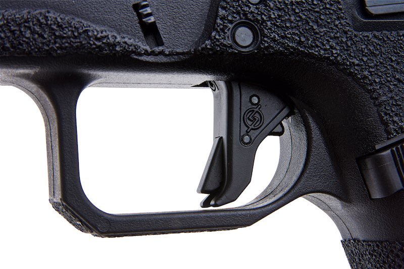 RWC Agency Arms EXA Green Gas Airsoft Pistol (Ronin Agency Arms Gold Mid - Line Barrel Edition) - Bang Bang Airsoft