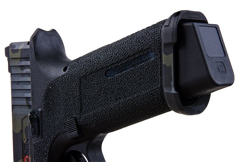 RWC Agency Arms EXA Green Gas Airsoft Pistol (Ronin Agency Arms Gold Mid - Line Barrel Edition) - Bang Bang Airsoft