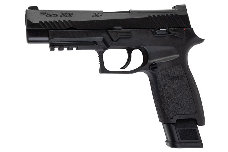 SIG SAUER M17 (P320) GREEN GAS AIRSOFT PISTOL - BLACK (BY SIG AIR & VFC) - 6MM - Bang Bang Airsoft