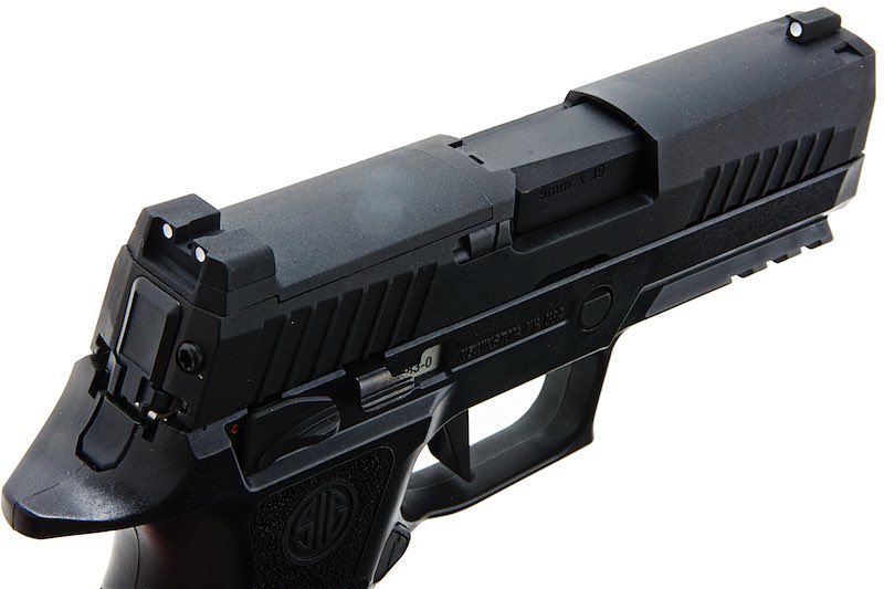 SIG SAUER P320 X CARRY Green Gas Airsoft Pistol - Black (by SIG AIR & VFC) - Bang Bang Airsoft