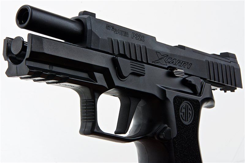 SIG SAUER P320 X CARRY Green Gas Airsoft Pistol - Black (by SIG AIR & VFC) - Bang Bang Airsoft
