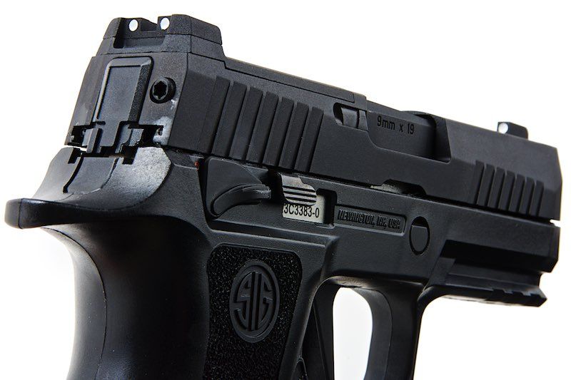 SIG SAUER P320 X CARRY Green Gas Airsoft Pistol - Black (by SIG AIR & VFC) - Bang Bang Airsoft