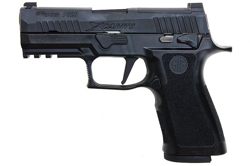 SIG SAUER P320 X CARRY Green Gas Airsoft Pistol - Black (by SIG AIR & VFC) - Bang Bang Airsoft