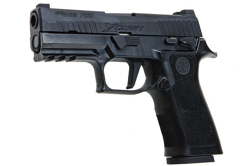 SIG SAUER P320 X CARRY Green Gas Airsoft Pistol - Black (by SIG AIR & VFC) - Bang Bang Airsoft