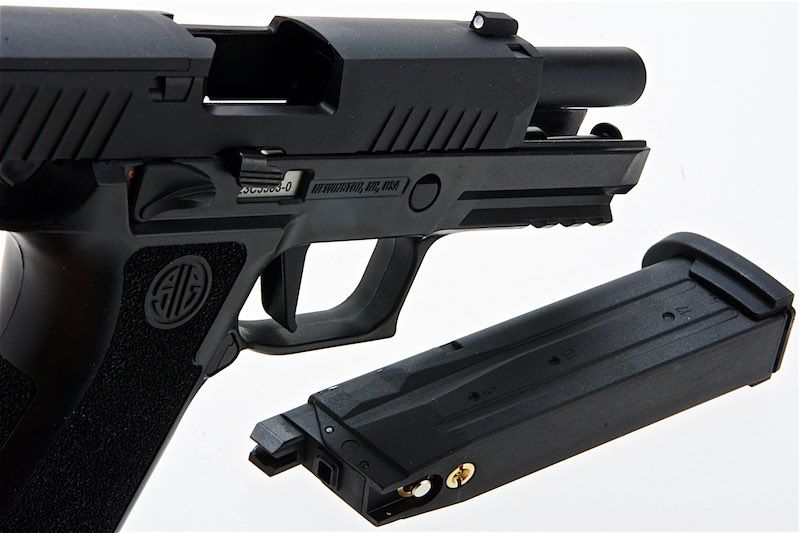 SIG SAUER P320 X CARRY Green Gas Airsoft Pistol - Black (by SIG AIR & VFC) - Bang Bang Airsoft