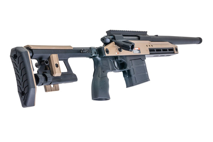 Silverback TAC 41 A2 Airsoft Bolt Action Rifle, Aluminum Chassis & Aluminum Stock (FDE) - Bang Bang Airsoft