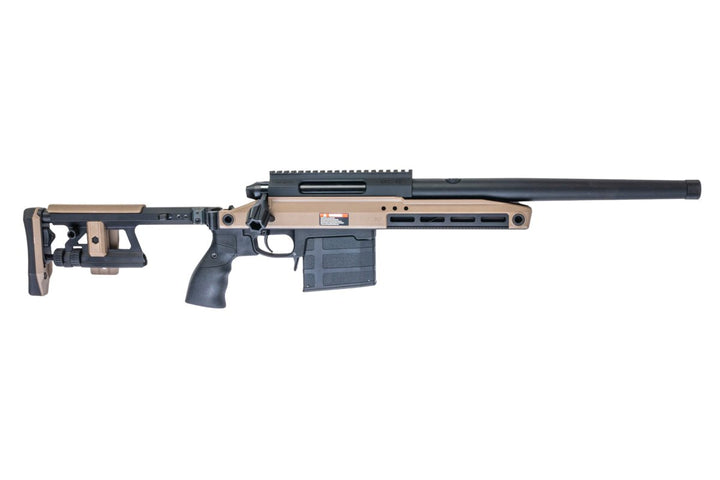 Silverback TAC 41 A2 Airsoft Bolt Action Rifle, Aluminum Chassis & Aluminum Stock (FDE) - Bang Bang Airsoft
