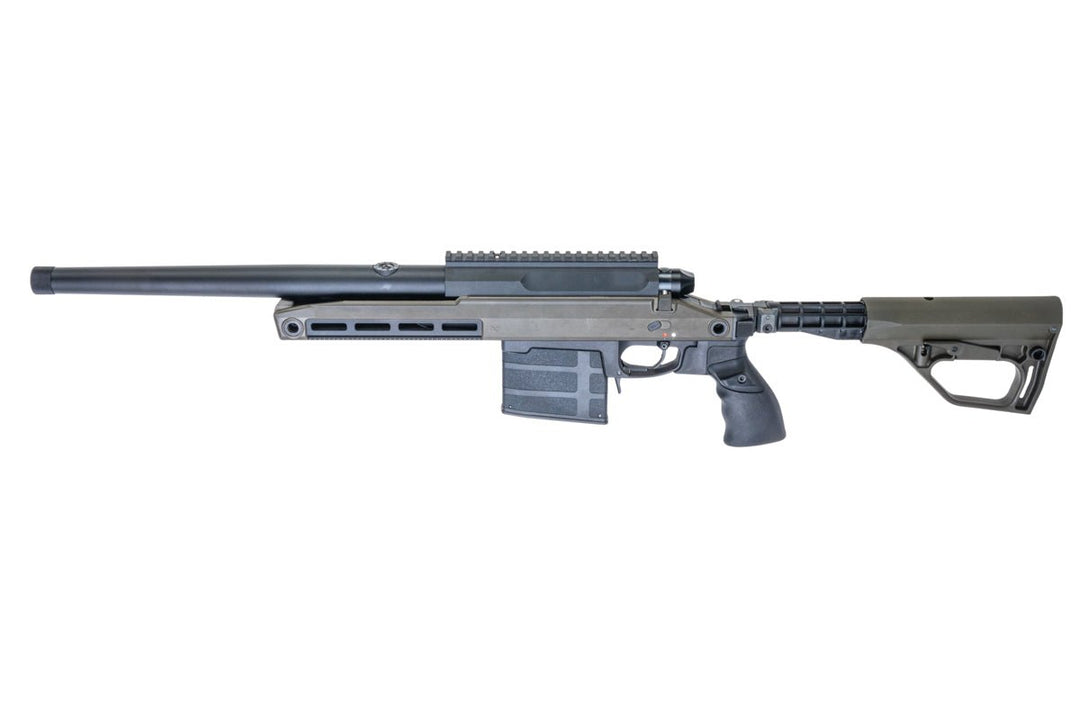 Silverback TAC 41 A2B Airsoft Bolt Action Rifle, Aluminum Chassis & Buffer Stock (OD) - Bang Bang Airsoft