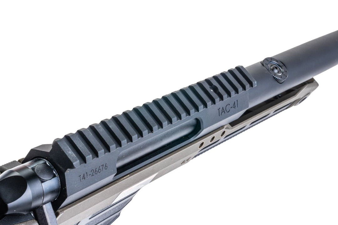 Silverback TAC 41 A2B Airsoft Bolt Action Rifle, Aluminum Chassis & Buffer Stock (OD) - Bang Bang Airsoft
