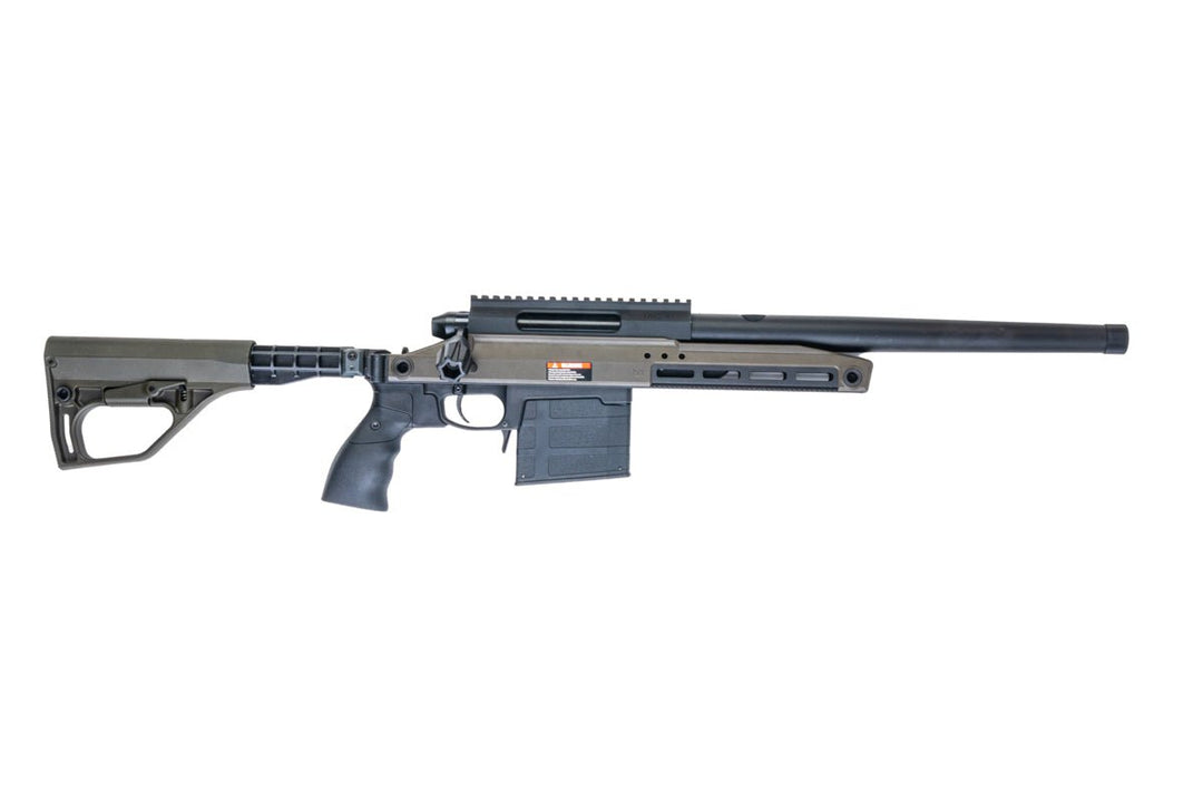 Silverback TAC 41 A2B Airsoft Bolt Action Rifle, Aluminum Chassis & Buffer Stock (OD) - Bang Bang Airsoft