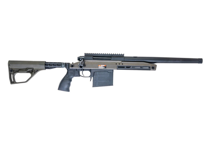 Silverback TAC 41 A2B Airsoft Bolt Action Rifle, Aluminum Chassis & Buffer Stock (OD) - Bang Bang Airsoft