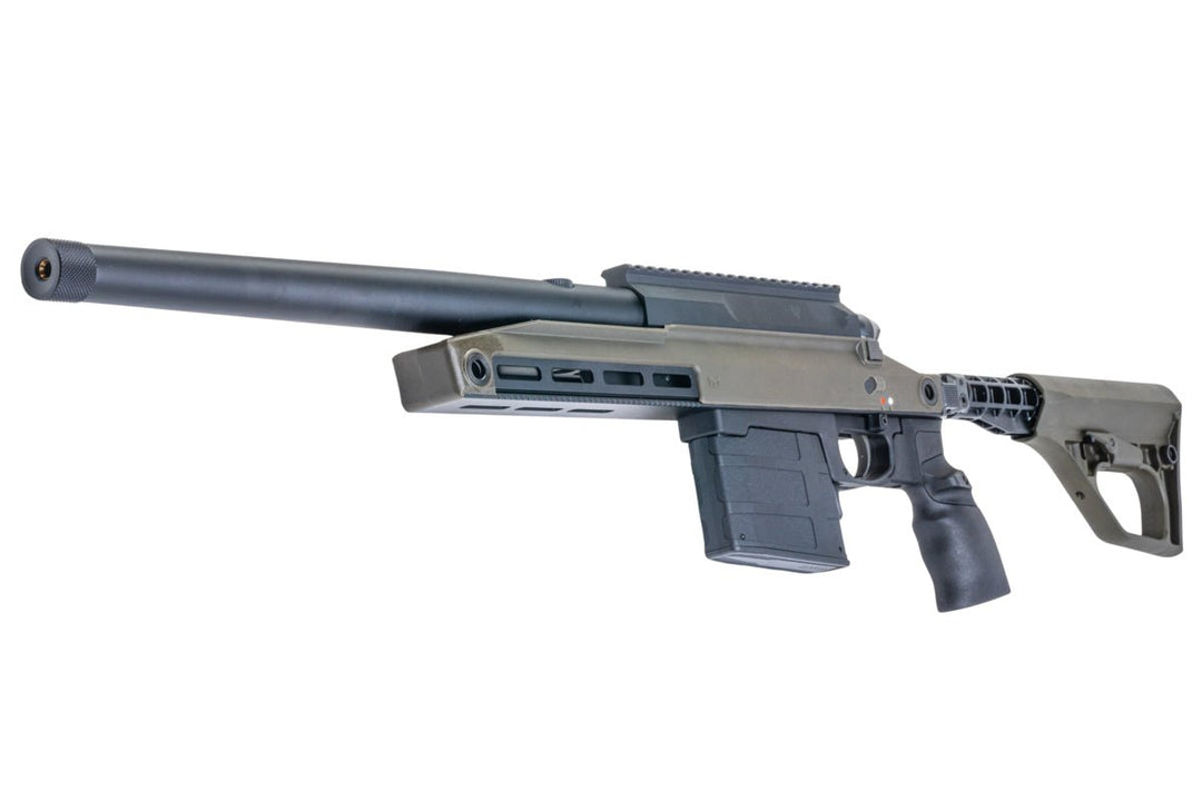 Silverback TAC 41 A2B Airsoft Bolt Action Rifle, Aluminum Chassis & Buffer Stock (OD) - Bang Bang Airsoft