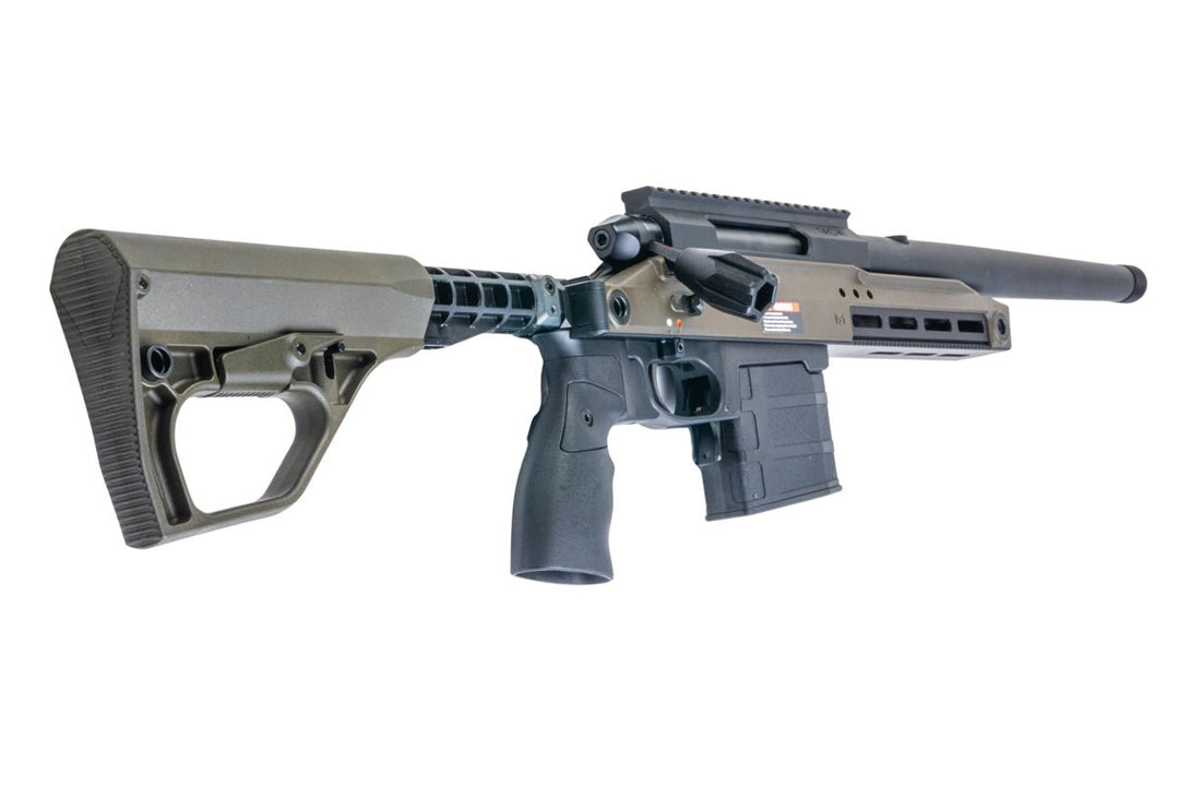 Silverback TAC 41 A2B Airsoft Bolt Action Rifle, Aluminum Chassis & Buffer Stock (OD) - Bang Bang Airsoft