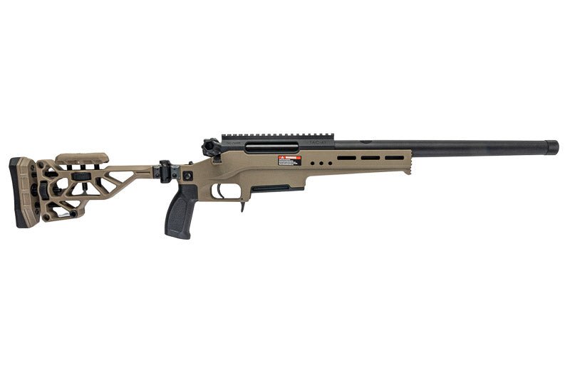 Silverback TAC 41 L Airsoft Bolt Action Rifle, Lite Chassis & Recon Stock (FDE) - Bang Bang Airsoft