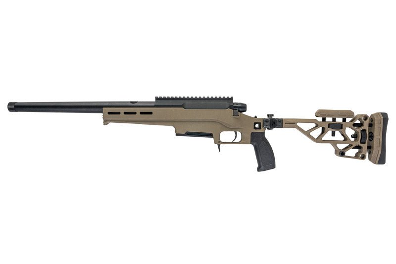 Silverback TAC 41 L Airsoft Bolt Action Rifle, Lite Chassis & Recon Stock (FDE) - Bang Bang Airsoft