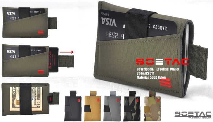 Soetac Nylon Essential Wallet - Bang Bang Airsoft
