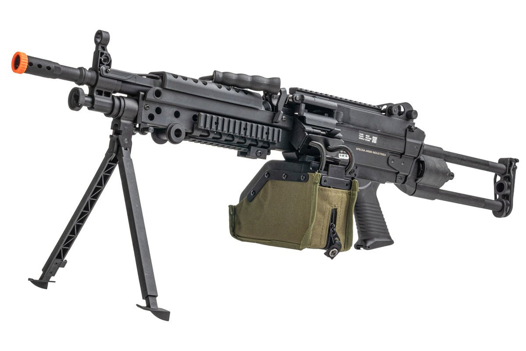 Specna Arms SA - F249 Para (M249 Para) Flex Airsoft Machine Gun with GATE X - ASR - Bang Bang Airsoft
