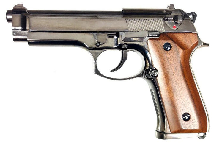 SRC SR92 Fusion M92 GBB Airsoft Pistol w/ Wood Grip - Bang Bang Airsoft