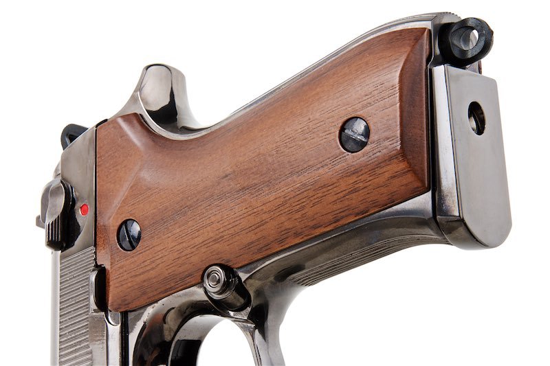 SRC SR92 Fusion M92 GBB Airsoft Pistol w/ Wood Grip - Bang Bang Airsoft